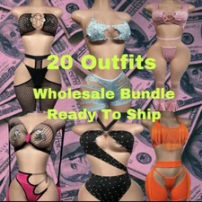 WholeSale 20 Randomly Selected Outfits, Exotic Dancewear, Stripper Wear,
