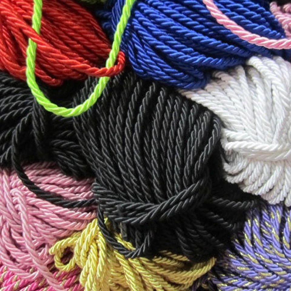 Pulsera cuerda trenzada de 11 yardas cuerda cuerda cuerda joyería hilo de seda sintético Foto 4 de 4