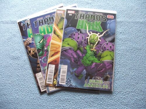 Lot de 4 livres Marvel Comics Thanos vs Hulk.  1-4.  2014. - Photo 1/5