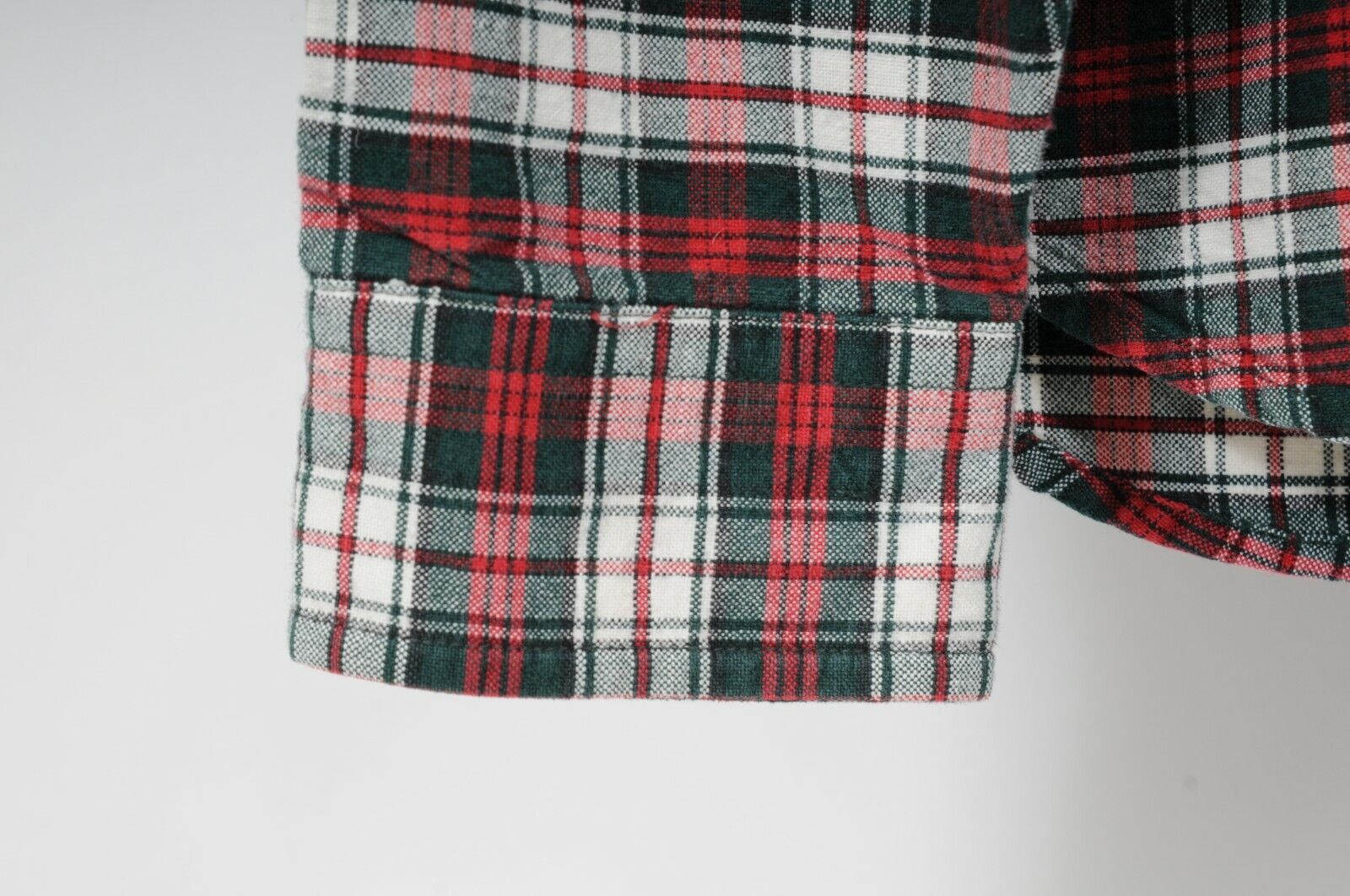 Polo Sport Ralph Lauren Mens Red Green White Plaid Checkered Flannel Shirt  Large