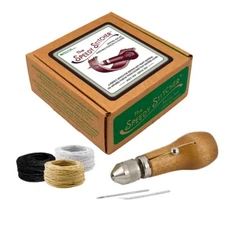 Speedy Stitcher Sewing Awl Multi- Bobbin includes 3 Threads Black White Natural 