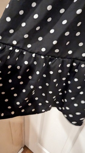 Kidpik Black long sleeve polka dot tired ruffle swing dress girls Sz 10 NWT - Picture 5 of 6