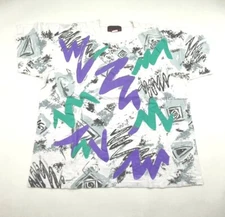 Vintage 90s All Over Print Surf Board Surfing Vintage Shirt Mens Size XL USA C