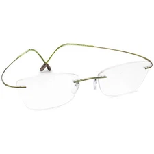 Silhouette Eyeglasses 5515 CX 5540 Titan Green Rimless Frame Austria 50[]17 140