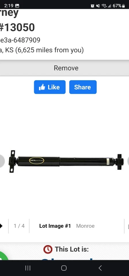 Suspension Strut-OESpectrum Strut Monroe 72896 fits 11-20 Dodge Journey - Image 2 of 4