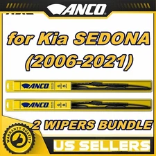 2x ANCO Wiper Blades Set for Kia SEDONA (2006-2021) Direct Fit Pair, Front