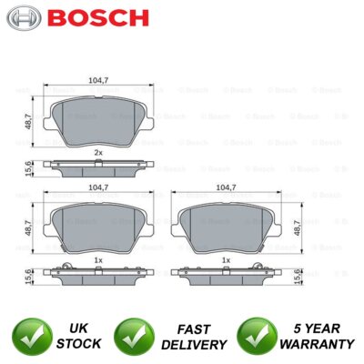 Brake Pads Set Rear Bosch Fits i30 Ceed 1.5 1.0 1.4 1.6 CRDi 58302G4A30