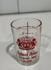 Vintage Holland House Jigger Measuring Cocktail shot glass