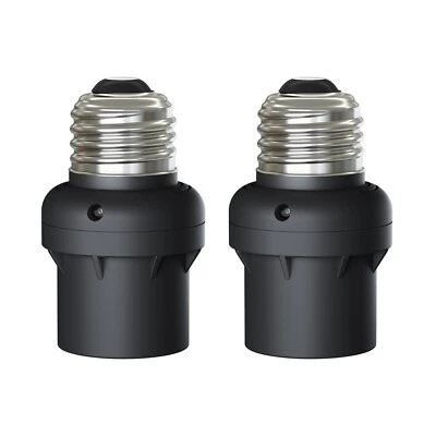 DEWENWILS 2 Pack Automatic Dusk to Dawn Light Bulb Sockets, Light Sensor Socket