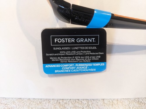 Gafas de sol Foster Grant negras con naranjas avanzadas cómodas 100 % UVA/UVB - Imagen 6 de 7