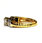 14k yellow gold 1.08ct I2 G-H womens round diamond engagement ring 3.9g vintage — photo 6