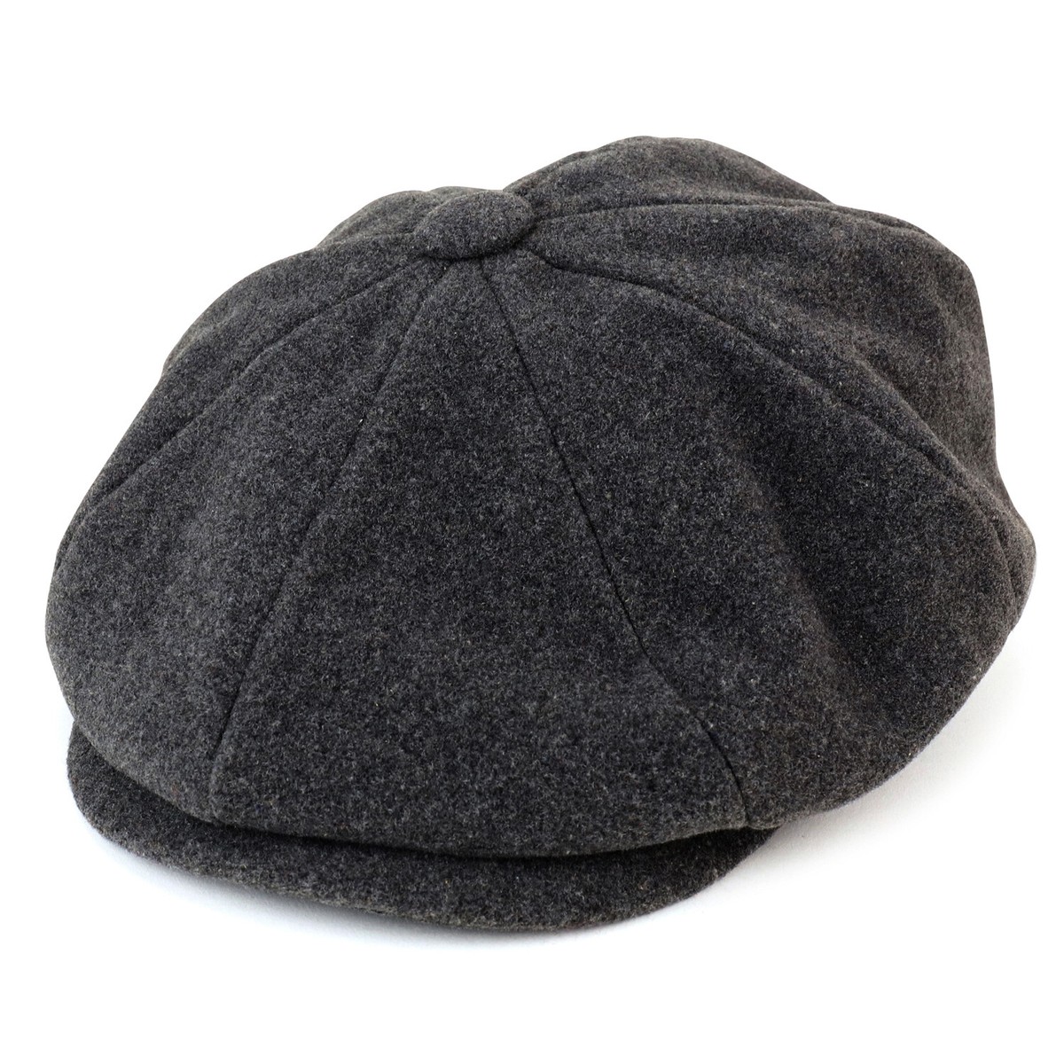 Men's Oversize XXL Wool Quarter Satin Lined Winter Newsboy Cap