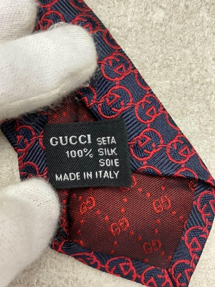 GUCCI silk necktie mens Used eBay