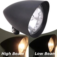 5-3/4" H4 Bullet Tri Bar Headlight For Harley Sportster XL Dyna Softail Chopper