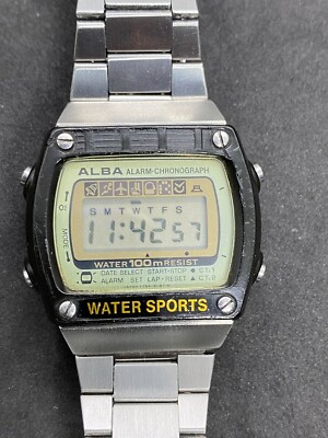 ★希少 80s SEIKO ALBA Alarm Chrono-Game 腕時計 ☆希少 80s SEIKO ALBA Alarm Chrono-Game 腕時計