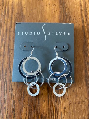 Studio Silber Sterling Silber Ohrhänger. NEU.