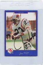 1991 Jogo CFL #183 Jon Volpe British Columbia Signed Auto *K6875