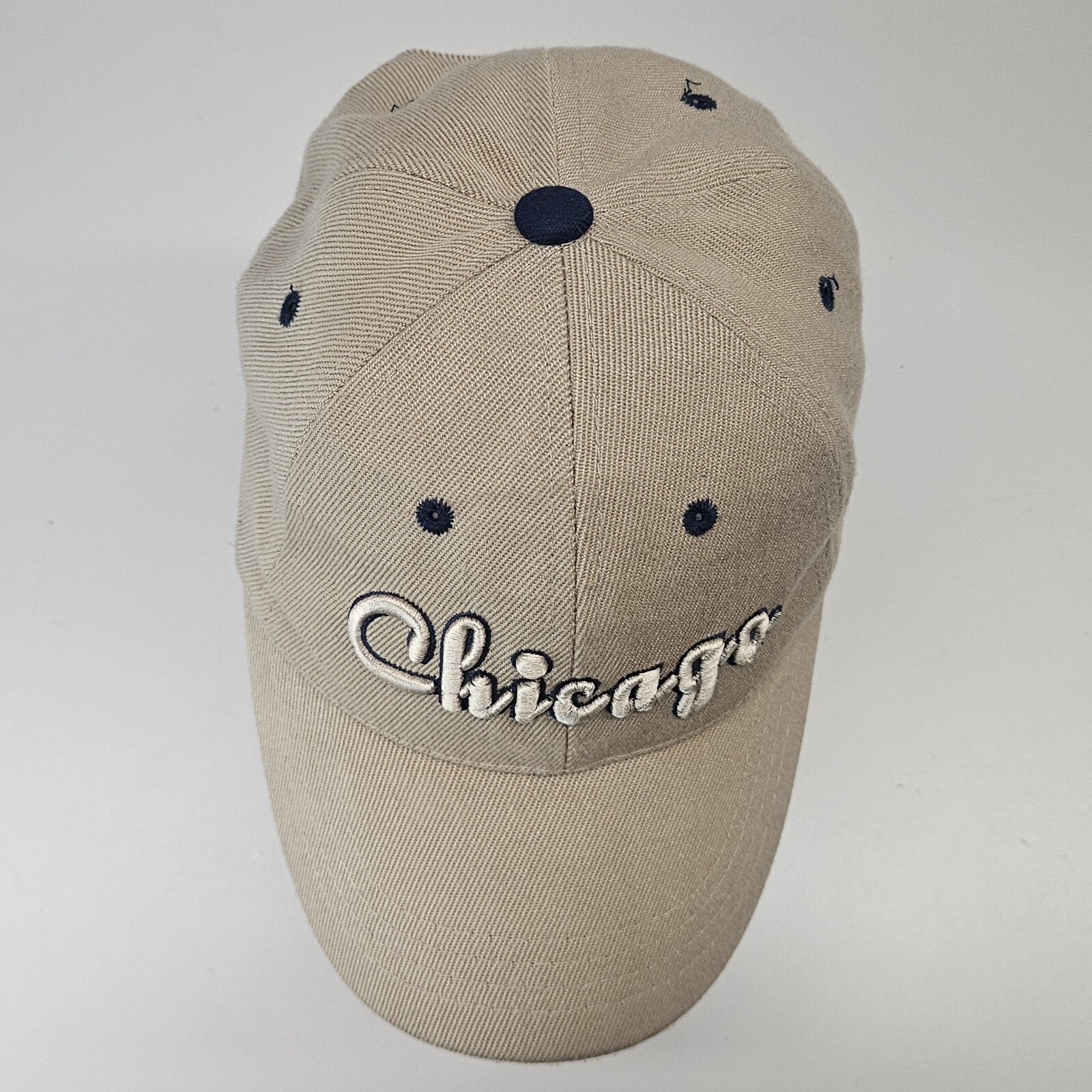 Chicago Hat Tan Adjustable Strapback Embroidered … - image 3