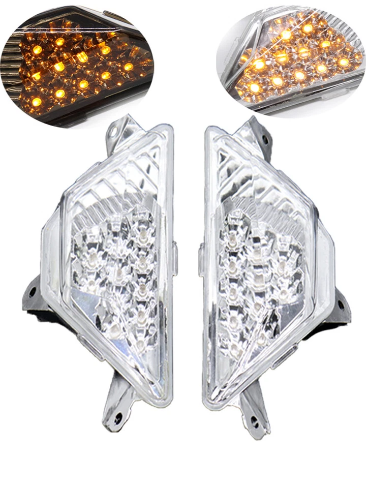 Luz LED intermitente delantera para KAWASAKI NINJA 250 300 400 650 1000 ZX6R Ninja Foto 2 de 4