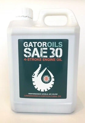 2 Litre Gator SAE30 4 Stroke Horticultural Lawnmower Oil Briggs & Stratton Honda