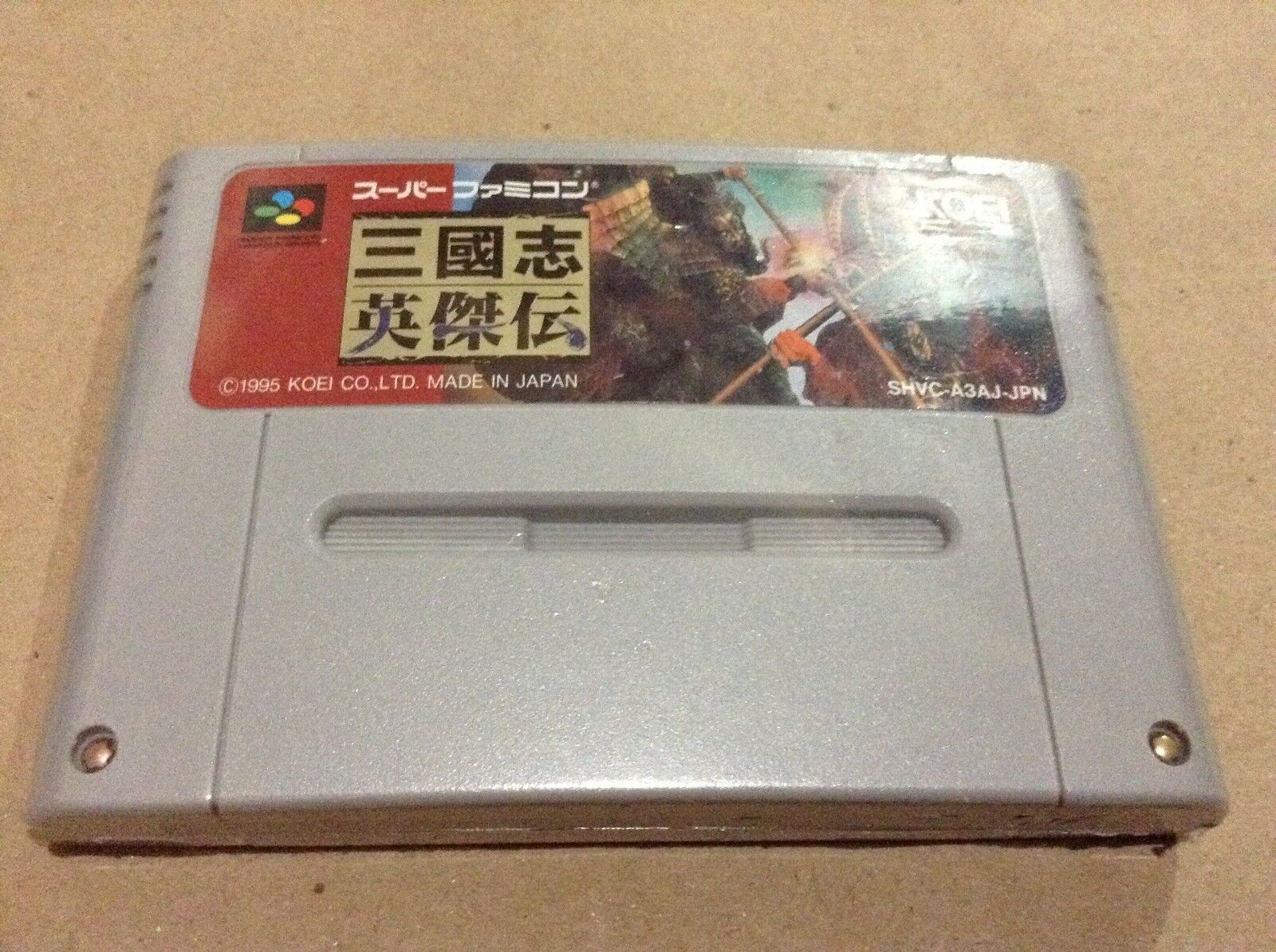 Sangokushi Eiketsuden Super Famicom Nintendo Japan SFC SHVC-A3AJ USA Seller