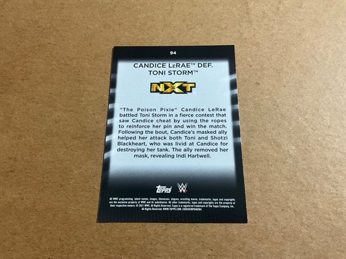 2021 Topps WWE 94 Candice LeRae Defeats Toni Storm - Picture 2 of 2