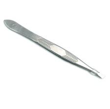 Stainless Steel Slant Tweezers Precision Accuracy Hair Plucker Remover f Eyebrow