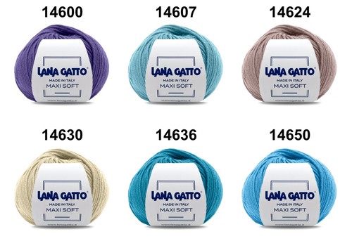 Merinowolle Lana Gatto Maxi Soft 100% Extrafeines Merino Garn 50 g auf 90 m - Bild 8 von 110