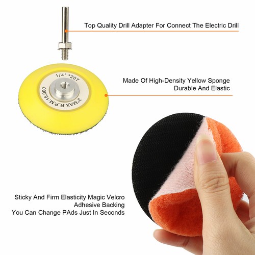 21X 3" Car Headlight Lens Restoration Repair Kit Polishing Cleaner Cleaning Tool - Picture 6 of 11