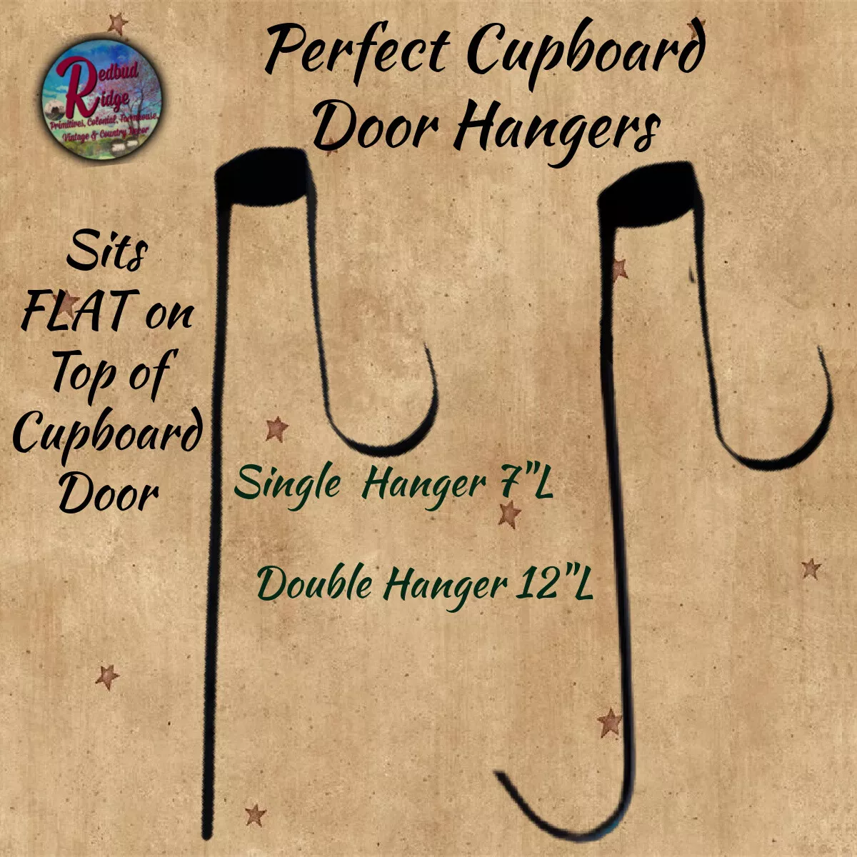 PERFECT Over the Cabinet Door Hanger with Hook ONLY 3 4