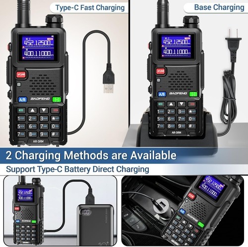 Radio 5RM Ham Radio10W Long Range Handheld AR-5RM Two Way Radio NOAA Weather Rec - Picture 4 of 11