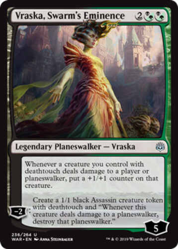 Near Mint x 4 Vraska, Swarm's Eminence War of the Spark