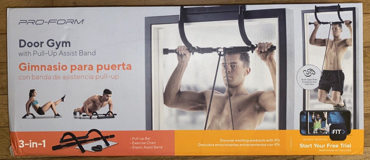 Pro-Form in Multi Training Door Gym with Pull-Up Assist Band iFit trial