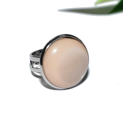 POLARIS Ring +++ AUSWAHL +++ verstellbar Cabochon 20mm silber rund Fingerring 