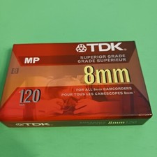 TDK 120MP 8mm 120 Minute Premium Camcorder Video Tape Brand New Sealed