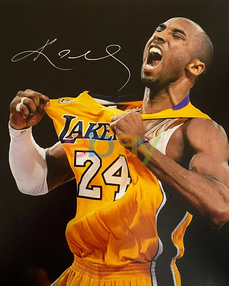 Kobe Bryant Signed Autographed 8x10 Photo NBA Los Angeles Lakers reprint