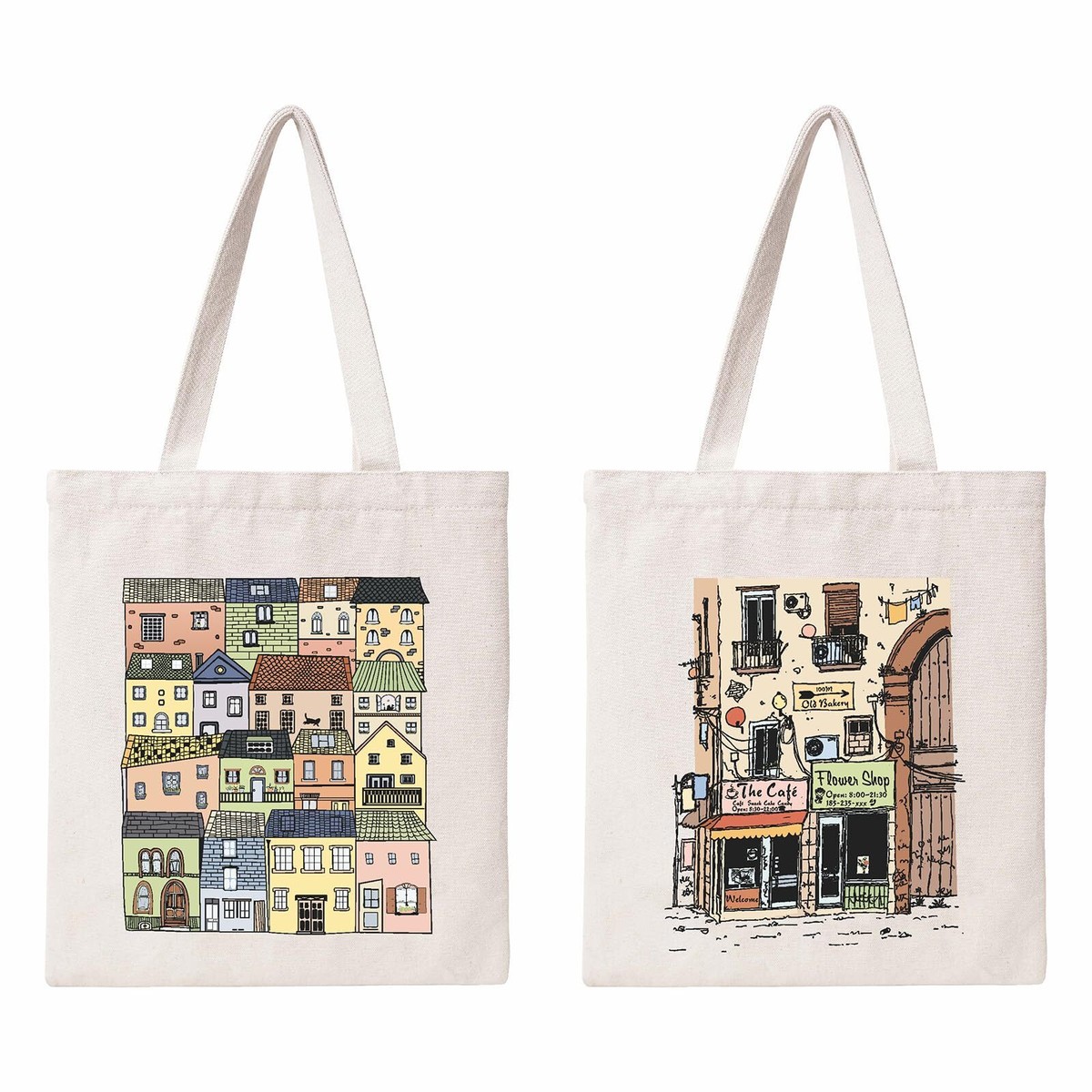 Cottage Tote Bag Cute Vintage Canvas Bag for Women Gift Aesthetic