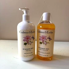 Crabtree Evelyn Summer Hill Body Lotion & Bath & Shower Gel 16.9oz Bundle