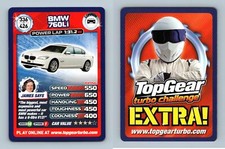 BMW 760Li #336 Top Gear Turbo Challenge Extra 2010 BBC Common Card