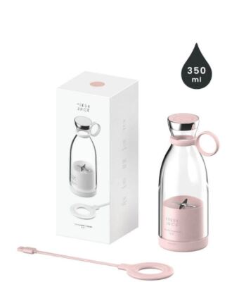 MFA FreshJuice Mixer Flasche 350ml Portable Mini Fruit Blender Pink 01A5204M  