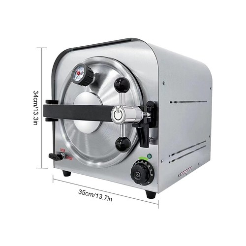 Sterilizzatore Autoclave Laboratorio Odontotecnico 14L - Sterilizzazione a Vapore per Uso Medico CR - Foto 17 di 17