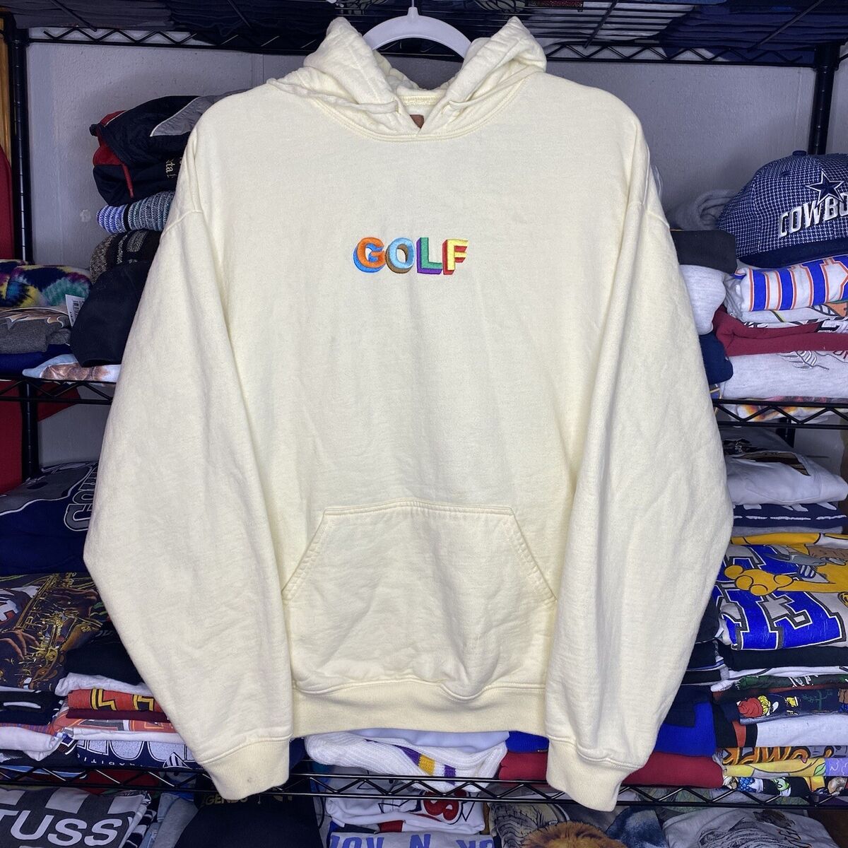 Golf Wang Yellow 3D Embroidered Hoodie Tyler The Creator Golf Wang Yellow 3D Embroidered Hoodie Tyler The Creator