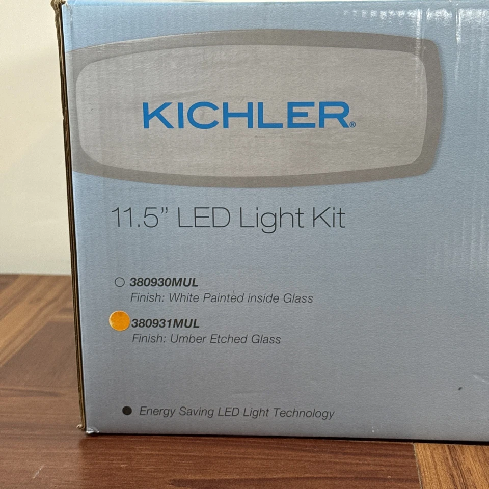 Kichler 380931MUL - 11.5” LED Light Kit - Umber Etched Glass - Image 2 of 4