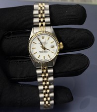 Rolex Datejust Lady White Stick Dial on Jubilee 6517