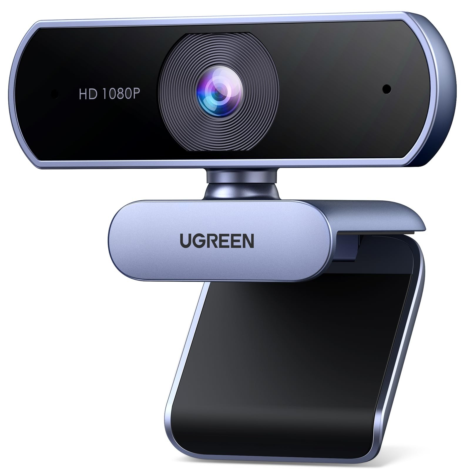 UGREEN Full HD 1080P/30fps Webcam for PC/Laptop/Mac, Auto Light Correction