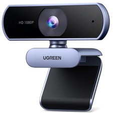 UGREEN Full HD 1080P/30fps Webcam for PC/Laptop/Mac, Auto Light Correction