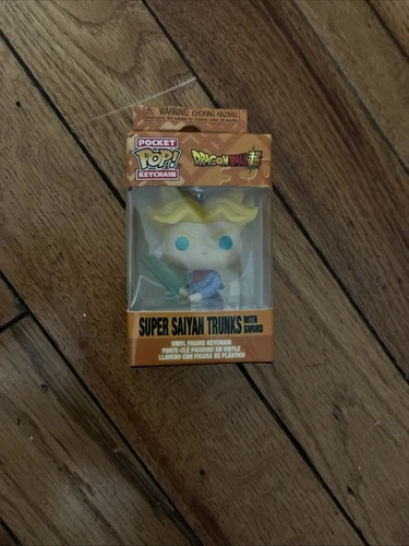Pocket Pop Dragón Ball Super Saltan Trunks with Sword Keychain