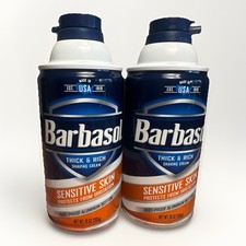 2 Pack Barbasol Sensitive Skin Thick And Rich Shaving Cream 10 Oz Each E11