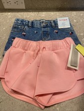 Girls 4/5 ALL IN MOTION Pink Shorts  Size 5T Cat  Jack Denim Floral Shorts