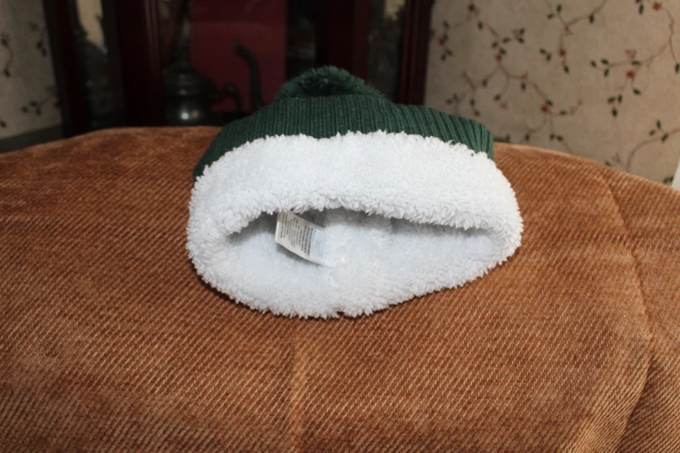 John Deere Tractor Pom Pom Sherpa Lined Beanie Winter Hat  Toddler One Size - Image 2 of 3